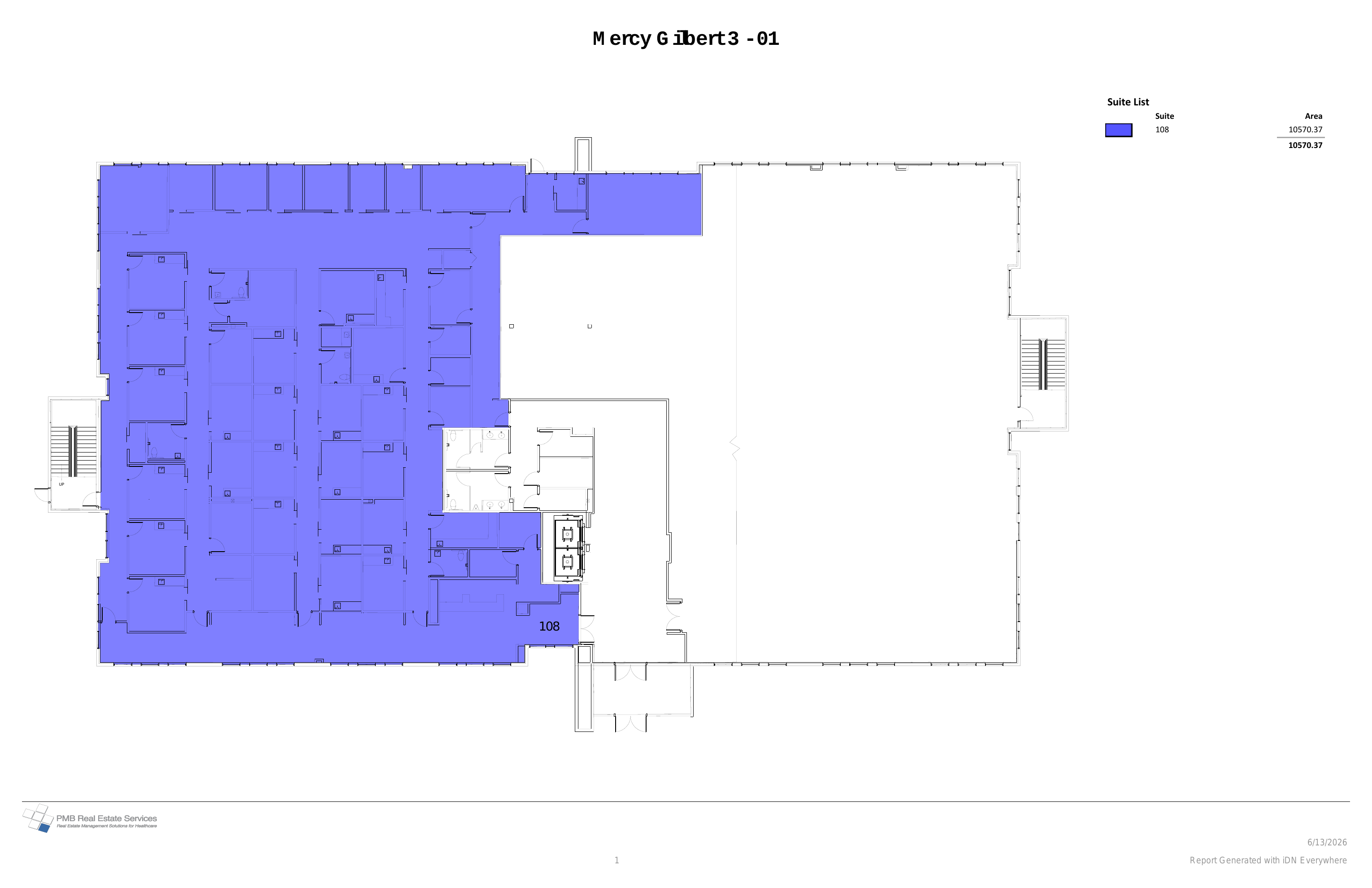 Mercy Gilbert Suite 108 floor plan